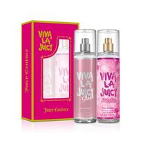 Elizabeth Arden Juicy Couture Viva La Juicy Mist Set  gLace 236ml + Petals Frise FREE pink