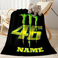 Monster Energy Blanket Durable Comfort Great for Couch Office Seaside for All Seasons Digital Print Perfect Gift for Relatives and Friends 80cmx120cm