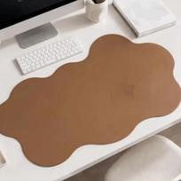 Smooth Surface Irregular Cloud Shaped Desk Pad Non-Slip Versatile Anti Slip Mouse Pad Absorbent Quick-Drying Placemat Gaming 15.75x23.62 in&Round ruda