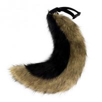 Wolf Ear Headband Tail Prop Set Cosplay Costume Accessory Anime Party Halloween Festival Black Wolf Tail black