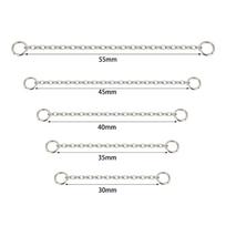 Titanium Ear Alloy Nose Stud Chain Piercing Jewelry 1 silver chain [titanium],40mm