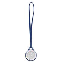 Calfskin Lanyard & Ceramic Protective Case for Swatch Royal Pop Pocket Watch, Lightweight Neck Lanyard Cover, Case Only L 42cm mėlyna