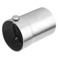 Exhaust Pipe Silencer General Motorcycle DB Killer Muffler Valve Stainless Steel 48mm gray