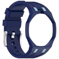 Advanced Silicone Modification Kit For Swatch X Ap Royal Pop Pocket Watch Changer to Wristwatch Silicone One-Piece Case Strap For Royal Pop&Excluding Watches blue