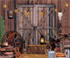 Vakarų kaubojų fonas Vakarų laukinė gamta Rustic medinis tvarto namas Fotografijos fonas Vakarėlio dekoravimui Fonas8 98×71inch/250*180cm