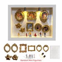 Vintage DIY Mini Museum Photo Frame Miniature Creative Memory Display Kit  Family Memory Decor balta