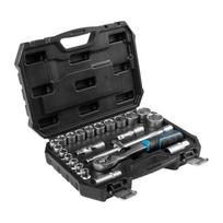 24 dalių įrankių rinkinys su terkšle 1/2", Crv