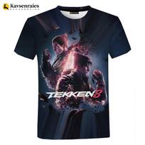 Žaidimas Tekken 8 Spausdinti 3D marškinėliai Vyrams Moterims Mada Laisvalaikio Gatvės drabužiai Marškinėliai Vasara Berniukams Mergaitėms Didelio dydžio Drabužiai Viršūnės XS gray