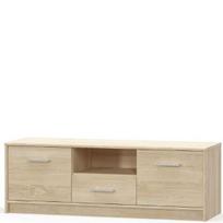 TV staliukas Tips RTV 2D1S, 123x38x42 cm, ruda