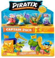 „Piratix Adventure World“ auksinio lobio rinkinys: 4 kapitonų figūrėlės + priedai, uniwersalny