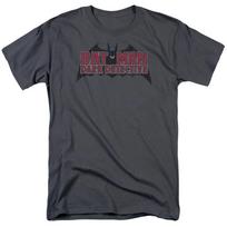 Batman Dark Detective Mens T Shirt Charcoal 2XL black