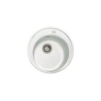 Dirbtinio granito virtuvinė plautuvė Teka Centroval 45-TG, white