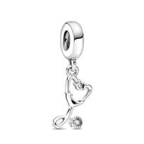 New copper Doctor Nurse Collection Stethoscope Medicine Box Charm Compatible With Authentic Brand Bracelets Necklaces Jewellery Gift white