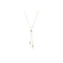 Swarovski Originally Pearl Pendant Rose Gold Tone Necklace Women necklace 5669521 F,Rose Gold white