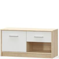 Batų spintelė Tips 1D1S, 83x34x42 cm, ruda/balta