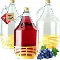 Butelis vynui su kamščiu 5 L, 3 vnt.
