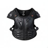 Young Motocross Vest Protection Kids Adjustable Straps Childrens Chest Protector for Skateboarding, juoda