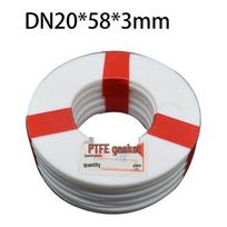 PTFE Flange Gasket: High-Temperature Resistant Teflon Seal Ring. red