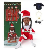 Gyvas Snoop On A Stoop Hip Hop Mėgėjų Dekoratyvinis Kalėdų Elfas Lėlė Įvairių Spalvų Variantais Style A red