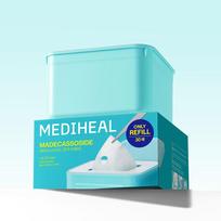 MEDIHEAL Derma 365 Pick & Use Daily Sheet Mask 30 Sheets 4 Types | Madecassoside / Tea Tree / Collagen / PDRN | Refill Available Madecassoside Refill blue