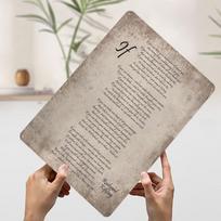 If Rudyard Kipling Metal Poster Custom Wall Art Retro Vintage Tinplate Signs for Man Cave House Bar Accessories Desk Decor Home 20x30cm（7.8x11.8inch）