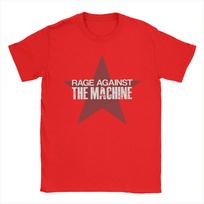 26ss Summer Rage Against The Machine Star Tshirt Unisex Funny Cotton Tees Crew Neck Short Sleeve Oversized T Shirt S brown