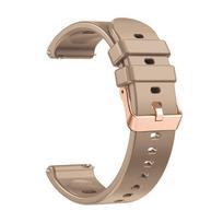 For Samsung Galaxy Watch 7 FE 6 5 4 Band 40mm 44mm/Galaxy Watch 5 Pro/6 Classic 43mm 47mm Bracelet 20mm Silicone Sport Strap Watch 4 40mm 44mm chaki