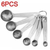 Food-grade Measuring Spoons Set Gram Dosing Spoon Stainless Steel Coffee Powder Spice Measure Scoop Kitchen Baking Tools gray