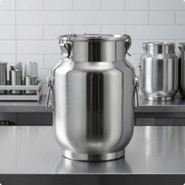 Nerūdijančio plieno sandarus kibiras Veidrodinė apdaila Užspaudžiamas dangtis 5L Double Handle