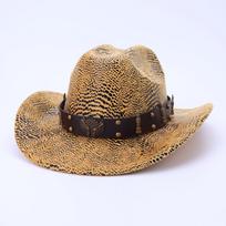 Vintage western cowboy hat autumn and winter men's and women's high-end top hats party carnival imitation crocodile pattern jazz hat M（56-58cm） geltona