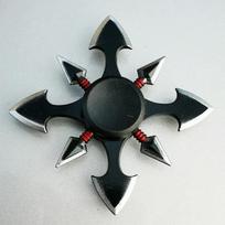 Darts Shuriken Fidget Spinner Ninja Metal Hand Spinner Zinc Alloy  Toys Stress Reliever Toys For Children Adult Xmas Gifts gray