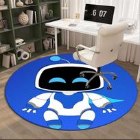 Space Adventure Astro Bot Round Rug for Livingroom,Bedroom, Palyroom, Chair Rug, Area rug, Circle Carpet, Large Size Fan Christmas gift 80cmx80cm