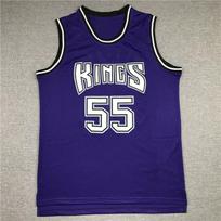 Vyriški krepšinio marškinėliai Williams 55 Kings Vintažiniai siuvinėti Retro stiliaus medvilnės mišinio Unisex sportiniai marškinėliai XXL