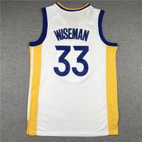 Embroidered Golden State Warriors 33 James Wiseman Basketball Jersey Men Women Adult Fall Winter Sportswear XL