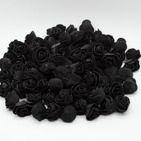 50/100/200 vienetų rožių meškiukui 3 cm putplasčio dirbtinė gėlė vestuvių vakarėliui namų dekoravimui 100 Pieces juoda