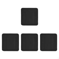 4x Bunk Bed Ladder Pad with 8 djustable Hook and Loop Straps 10x10 Inch Cover black