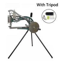 Manual Industrial Shoe Making Hand Sewing Machine Equipment Hand Cranked Shoes Repairs Machine With stand gray