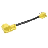 50A RV Charger Power Cord Adapter 14‑50P Male to 14‑50P Female Flexible Cord Plug Connector for Yacht Camper yellow