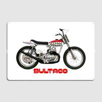 Bultaco Bultaco Motorcycle Metal Sign Custom Cinema Living Room Pub Garage Wall Decor Tin Sign Posters 30x20cm