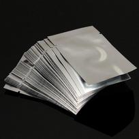 VIP100pcs Heat Seal Storage Bags Aluminium Foil Vacuum Sealer Pouches Food Grade For Nuts Storage Bags Home Storage Organization 5X7CM gray