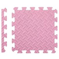 Interlocking EVA Foam Floor Mat Soft Bedroom Carpet Puzzle Rug Non-Slip Play Mat Home Decor Soft Fitness Mat 30x30cm 6PCS rožinė