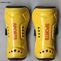 Lightweight Football Strap-On Shin Guards for Kids & Adults black