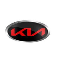 ABS Car Hood Front Bonnet Grill Rear Trunk Emblem For Kia Sportage 3 Rio K2 Ceed Carnival Picanto Soul EV6 Niro Forte Seltos 11.4cm x 5.7cm black