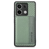 RFID odinė kortelių dėklas, skirtas Motorola Moto Edge 60 Pro 50 Fusion 50 Neo 70 Fusion G86 Power G85 G66J G55 G56 G34 G35 G77 5G Funda MOTO E15 žalia