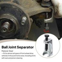 Auto Ball Joint Separator Tie Rod End Puller Extractor Splitter Removal Tool Pitman Arm Puller for Pickup SUV Light Truck black