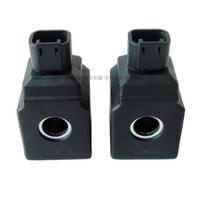 Excavator Accessories Two Pin for JCB Coil Pilot Safety Lock Rotating Solenoid Valve Coil Internal Diameter 13mm, Height 38mm 12v