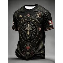 2026 m. leidimo Anglijos sirgalių futbolo treniruočių marškinėliai - 3D skaitmeninė spauda - Patogūs ir pralaidūs orui - Šeimos drabužiai L black