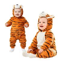 Pyjama Onesie Costume Outfit Sleepsuit Little Tiger Baby 90: 78-86 Cm beige