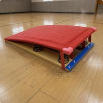Flex Launch Board Layered Wood Jump Launch Board Sports Equipment Reinforced Base Metal Fittings red