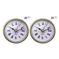 65 mm mini laikrodžio įdėklas su apvaliu mechanizmu ir lengvai skaitomais arabiškais/pasirenkamais auksiniais/sidabriniais skaitmenimis white